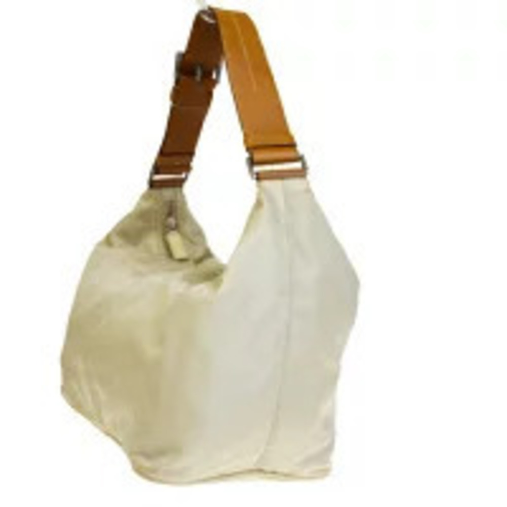 Prada Bag Leather Shoulder Beige Tan